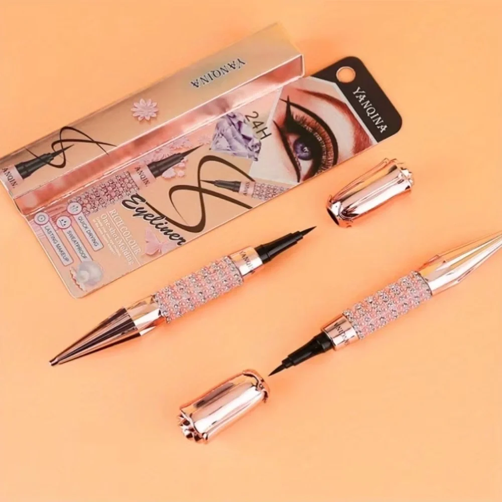 Waterproof Eyeliner Pen Black Quick Dry Long Lasting Smooth Eye Makeup Tool